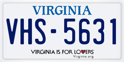 VA license plate VHS5631