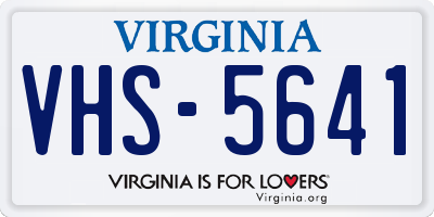 VA license plate VHS5641