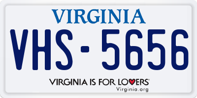 VA license plate VHS5656