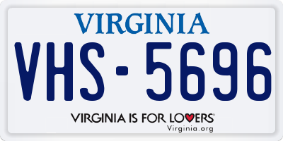 VA license plate VHS5696