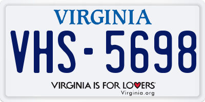 VA license plate VHS5698