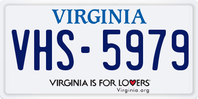 VA license plate VHS5979