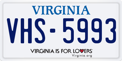 VA license plate VHS5993