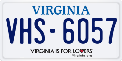 VA license plate VHS6057