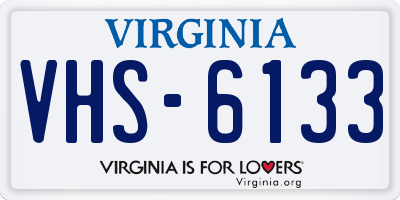 VA license plate VHS6133