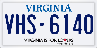 VA license plate VHS6140