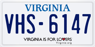 VA license plate VHS6147