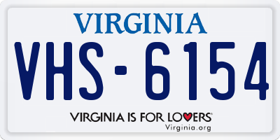 VA license plate VHS6154