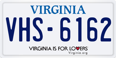 VA license plate VHS6162