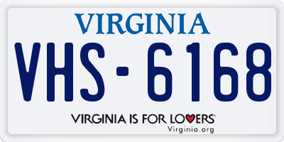 VA license plate VHS6168