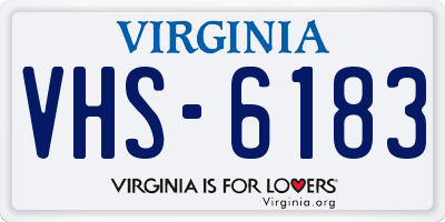 VA license plate VHS6183