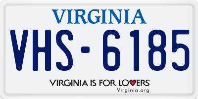 VA license plate VHS6185