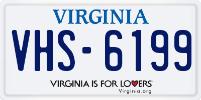 VA license plate VHS6199