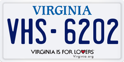 VA license plate VHS6202