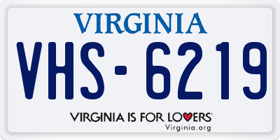 VA license plate VHS6219