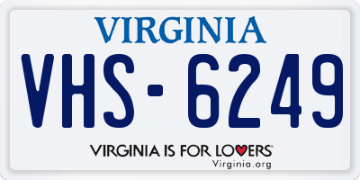 VA license plate VHS6249
