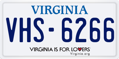 VA license plate VHS6266