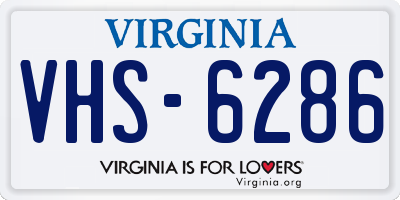 VA license plate VHS6286