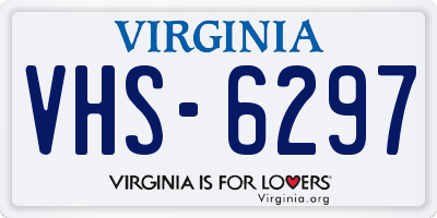 VA license plate VHS6297
