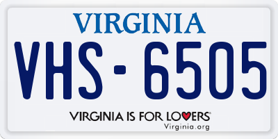 VA license plate VHS6505
