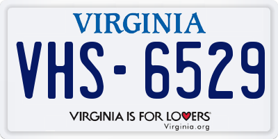 VA license plate VHS6529