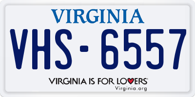 VA license plate VHS6557
