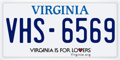 VA license plate VHS6569