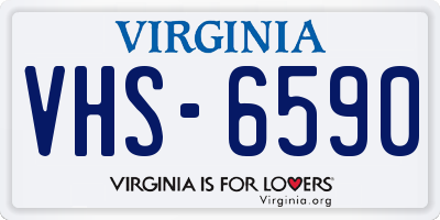 VA license plate VHS6590
