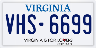 VA license plate VHS6699