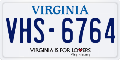 VA license plate VHS6764