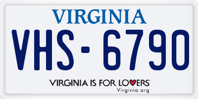 VA license plate VHS6790