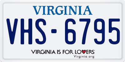 VA license plate VHS6795