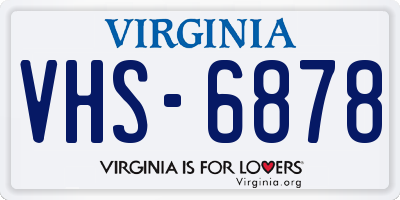 VA license plate VHS6878
