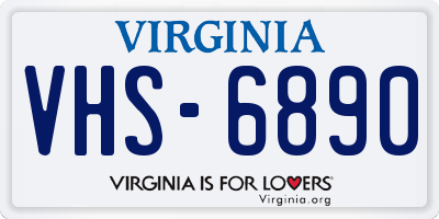 VA license plate VHS6890
