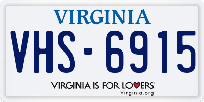 VA license plate VHS6915