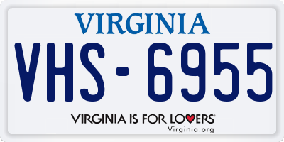 VA license plate VHS6955