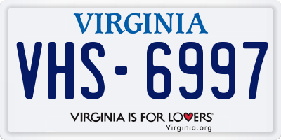 VA license plate VHS6997