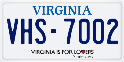 VA license plate VHS7002