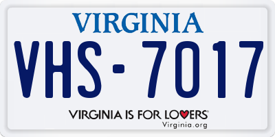 VA license plate VHS7017