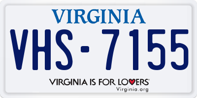 VA license plate VHS7155