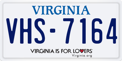 VA license plate VHS7164