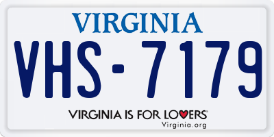 VA license plate VHS7179