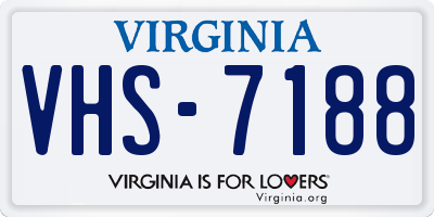 VA license plate VHS7188