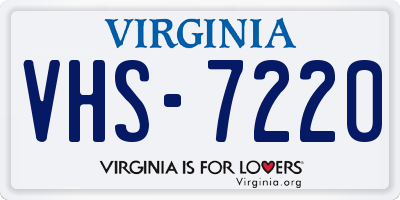VA license plate VHS7220