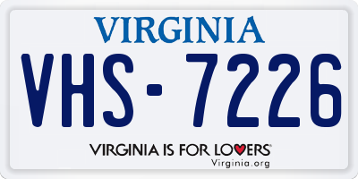 VA license plate VHS7226