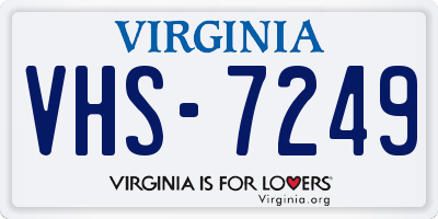 VA license plate VHS7249
