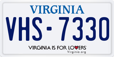 VA license plate VHS7330