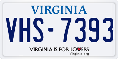 VA license plate VHS7393
