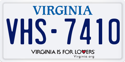 VA license plate VHS7410