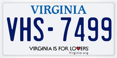VA license plate VHS7499
